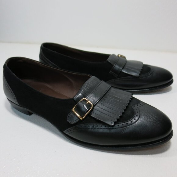 Allen Edmonds Black Loafers with Buckle Detail - Picture 2 of 7